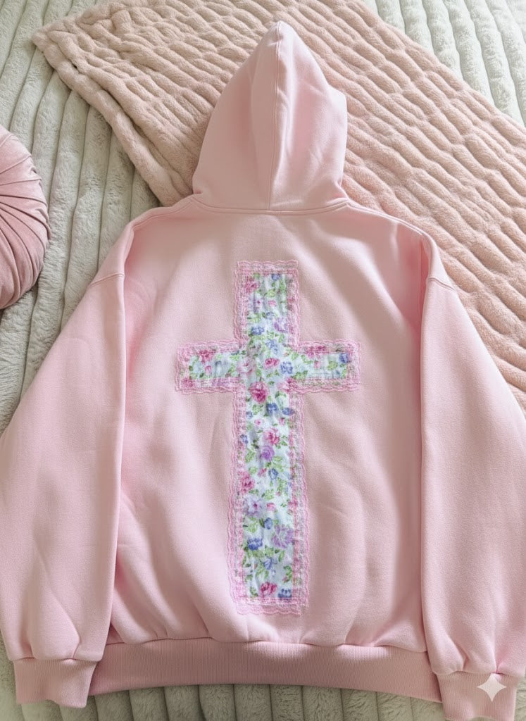 Flower Cross Hoodie
